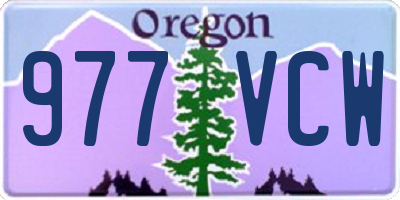 OR license plate 977VCW