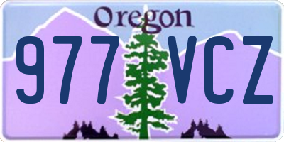 OR license plate 977VCZ