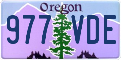 OR license plate 977VDE