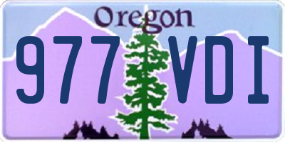 OR license plate 977VDI