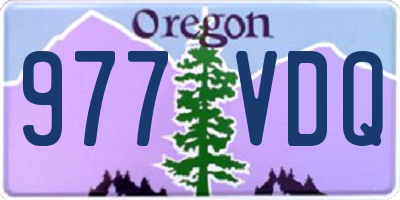 OR license plate 977VDQ