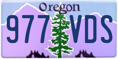 OR license plate 977VDS