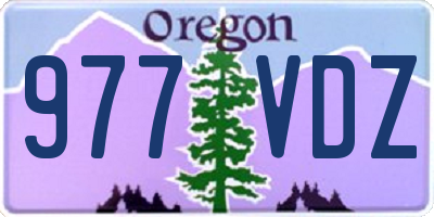 OR license plate 977VDZ