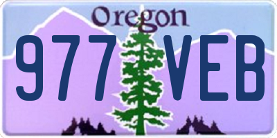 OR license plate 977VEB