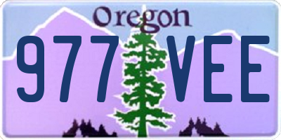 OR license plate 977VEE