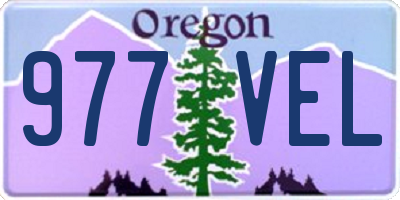 OR license plate 977VEL