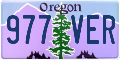 OR license plate 977VER