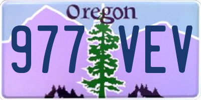 OR license plate 977VEV