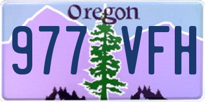 OR license plate 977VFH