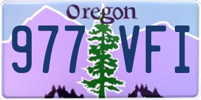 OR license plate 977VFI