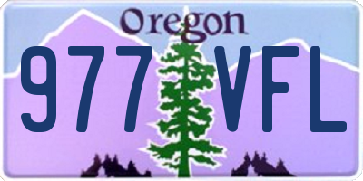 OR license plate 977VFL
