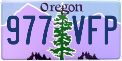 OR license plate 977VFP
