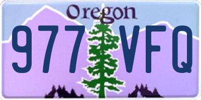 OR license plate 977VFQ