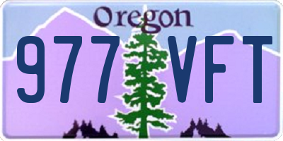 OR license plate 977VFT