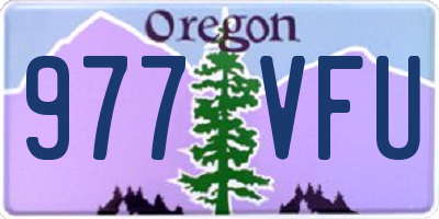 OR license plate 977VFU