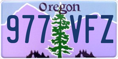 OR license plate 977VFZ