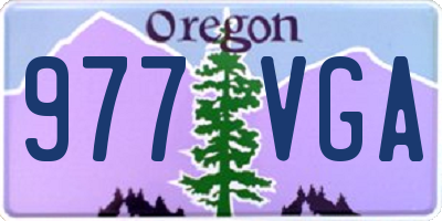 OR license plate 977VGA