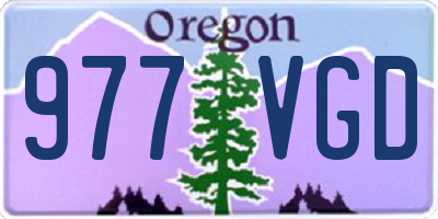 OR license plate 977VGD
