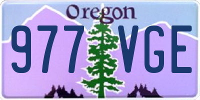 OR license plate 977VGE