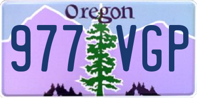 OR license plate 977VGP