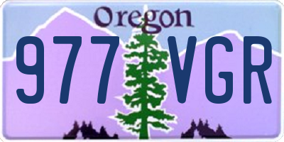 OR license plate 977VGR