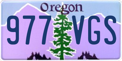 OR license plate 977VGS