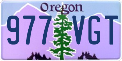 OR license plate 977VGT