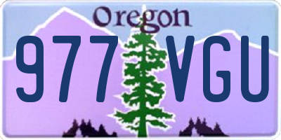 OR license plate 977VGU