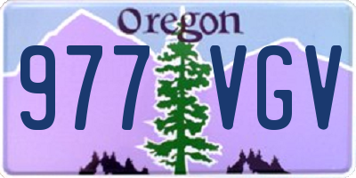 OR license plate 977VGV