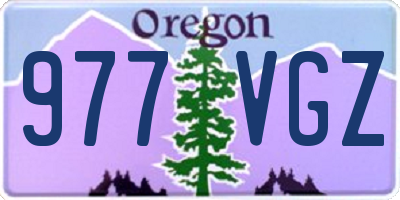 OR license plate 977VGZ