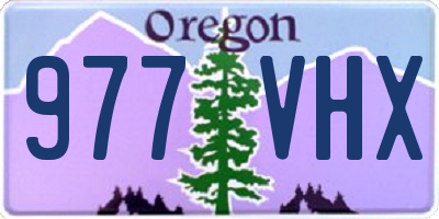 OR license plate 977VHX