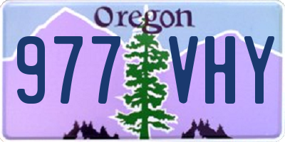 OR license plate 977VHY