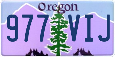 OR license plate 977VIJ