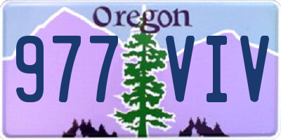 OR license plate 977VIV