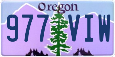 OR license plate 977VIW