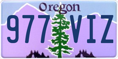 OR license plate 977VIZ