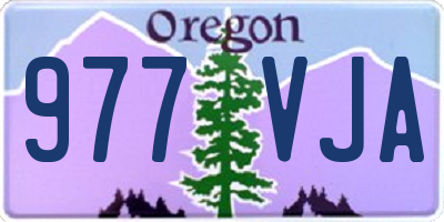 OR license plate 977VJA