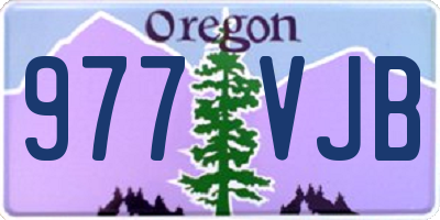 OR license plate 977VJB