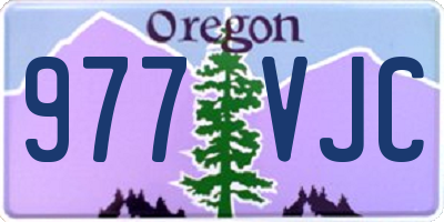 OR license plate 977VJC