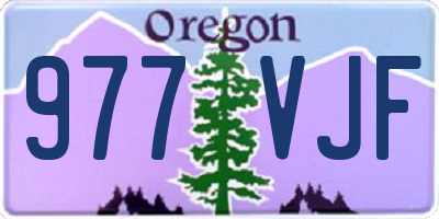OR license plate 977VJF