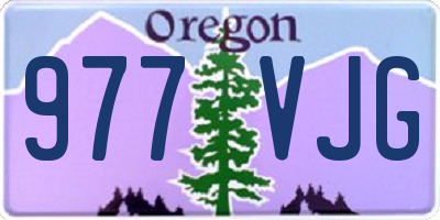 OR license plate 977VJG