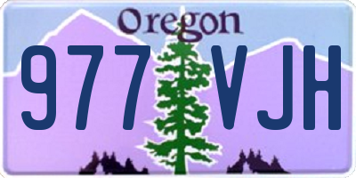 OR license plate 977VJH