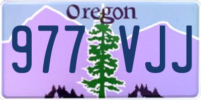 OR license plate 977VJJ