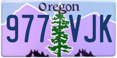 OR license plate 977VJK