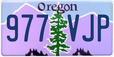 OR license plate 977VJP