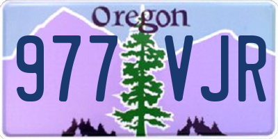 OR license plate 977VJR