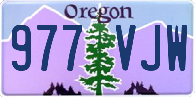 OR license plate 977VJW