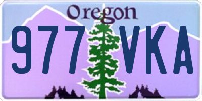 OR license plate 977VKA