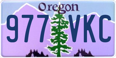 OR license plate 977VKC