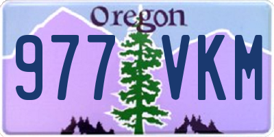 OR license plate 977VKM